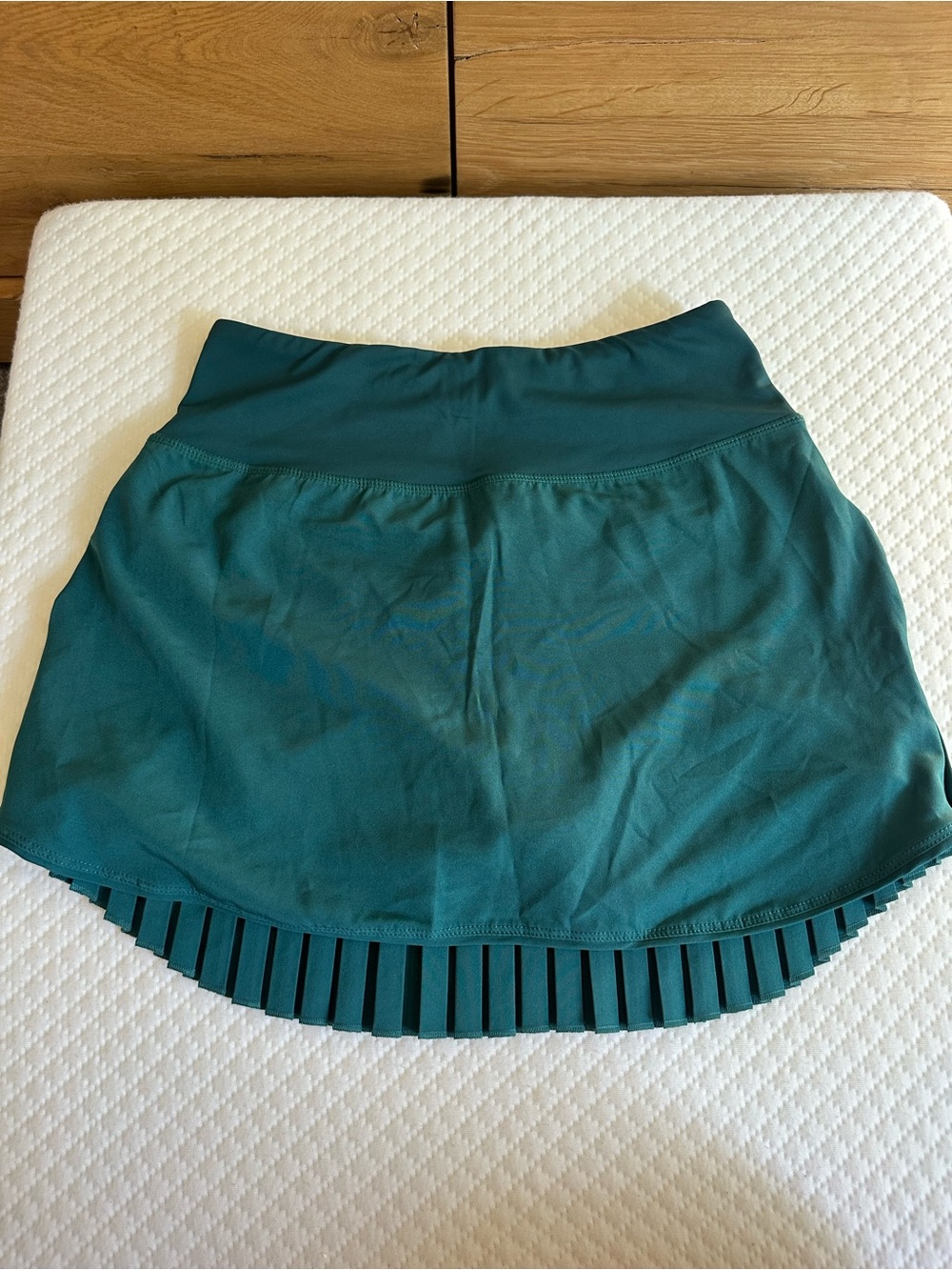 Baleaf green High-Low Pleated Hem Skirt